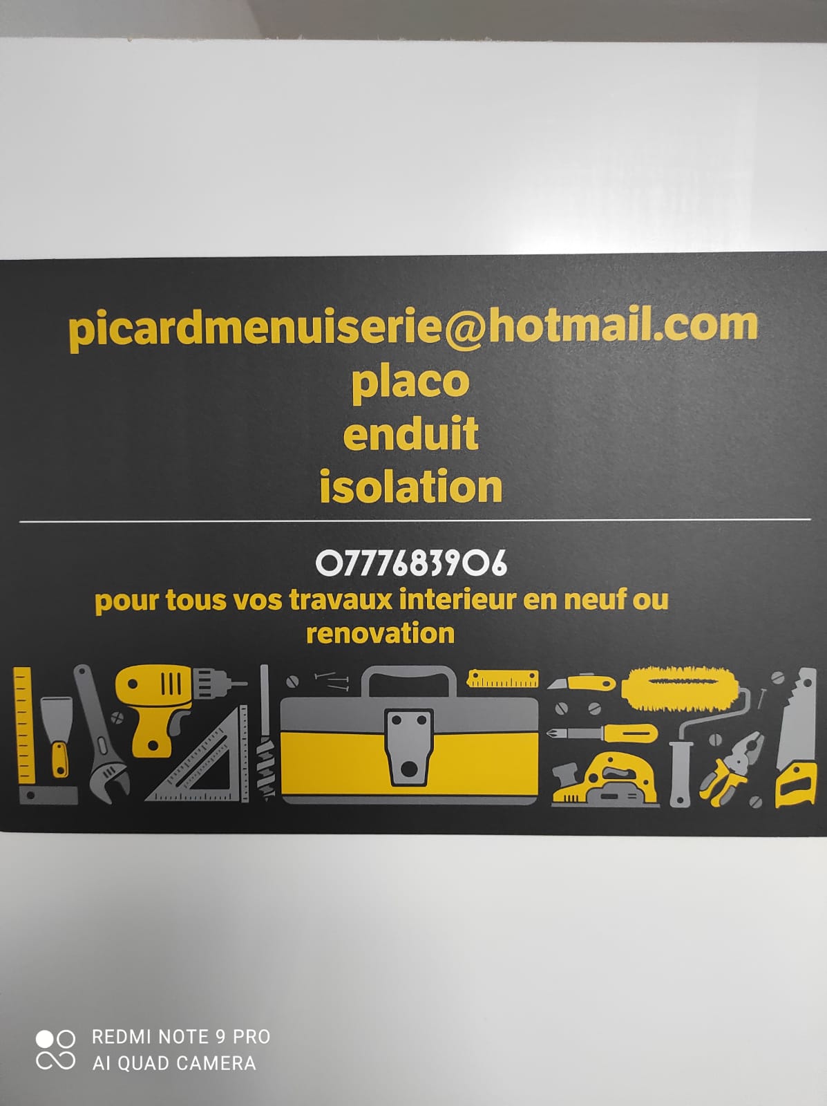 Photo de M. TONY PICARDMENUISERIE